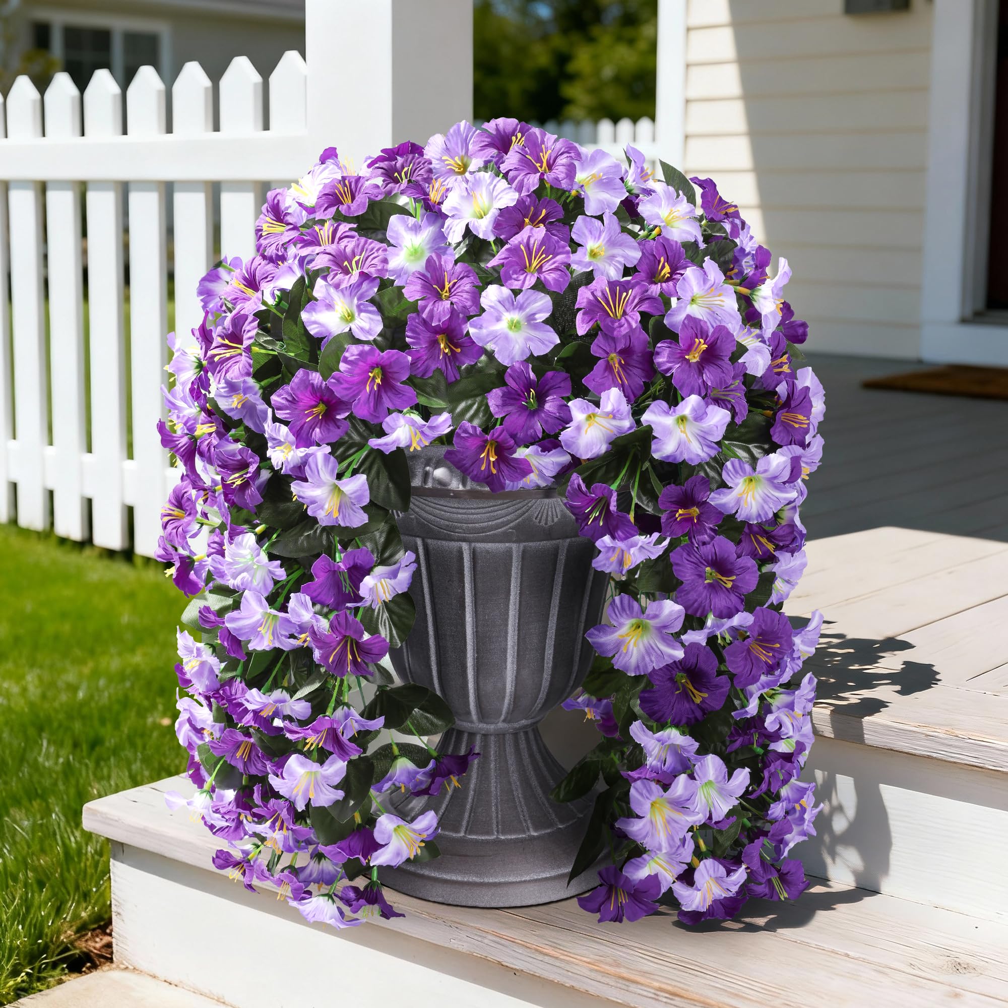 Amazon.com: HyeFlora Artificial Flowers for Outdoors, 2pcs Faux